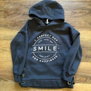 Scooter Brown Hoodie Sweatshirt Dark Gray Size 6